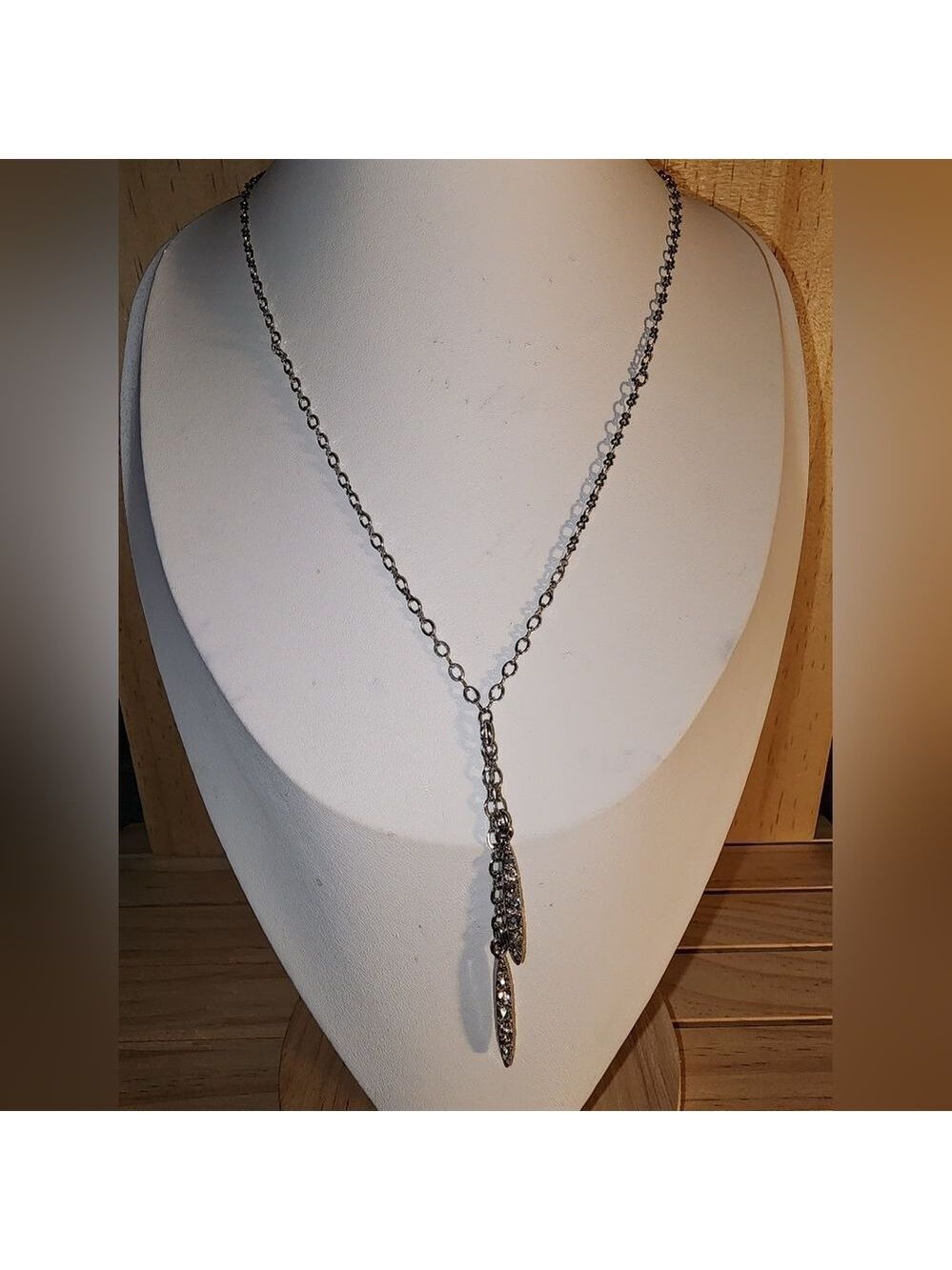 Talbots Silvertone Necklace NWT